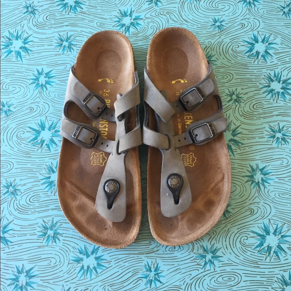 BIRKENSTOCK Women’s blue/grey sandals size 6 (36)